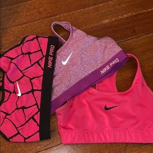 3 Nike bras